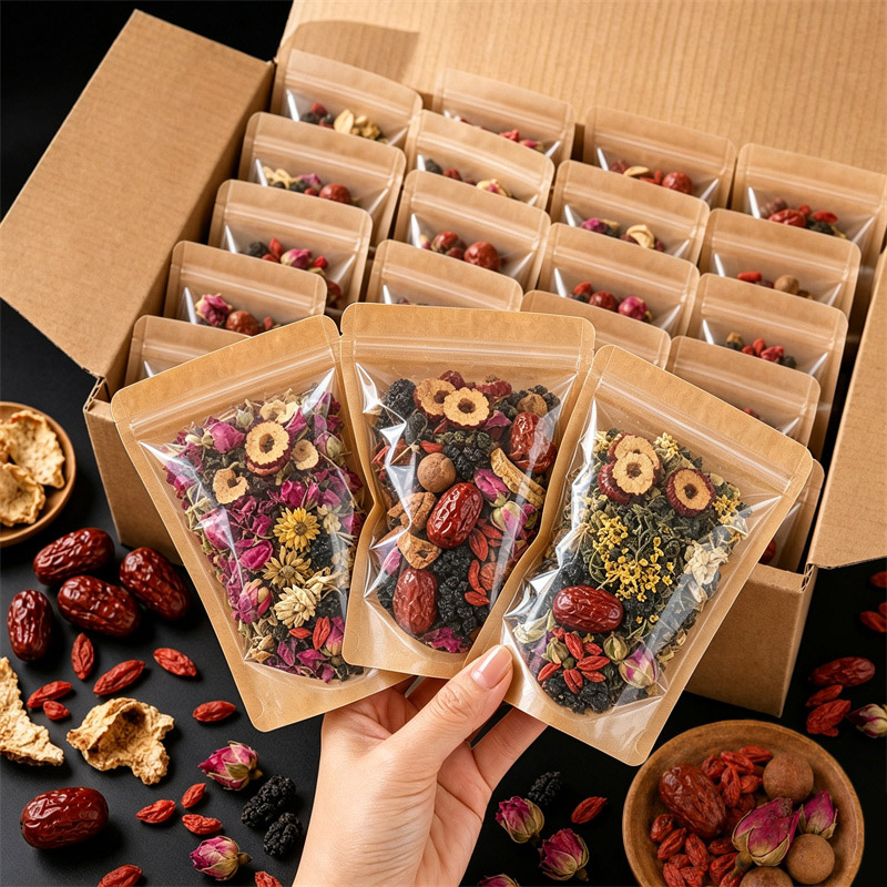 Food Or Snacks - 100 unidades de sacos transparentes de