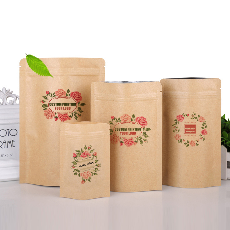 Food Snacks Logos - Sacos de Embalagem Personalizados com LOGO