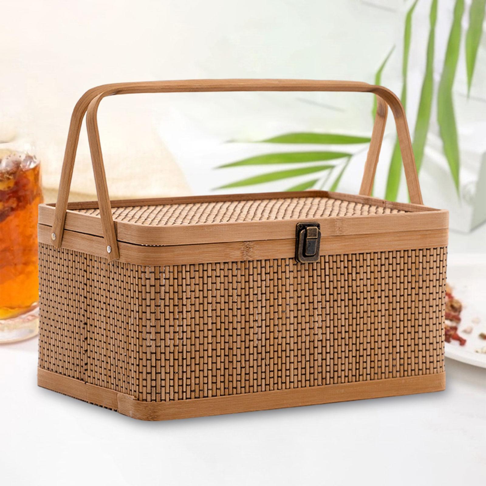 Food Snacks Hamper - Cesta de Piquenique Artesanal de Bambu
