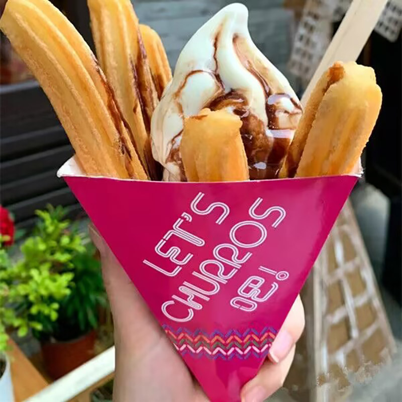 Food Snacks In Spanish - 100 Caixas de Papel para Embalagem