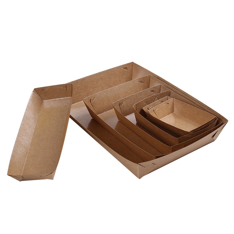 Food Snacks For Christmas - Caixa de barco de papel Kraft