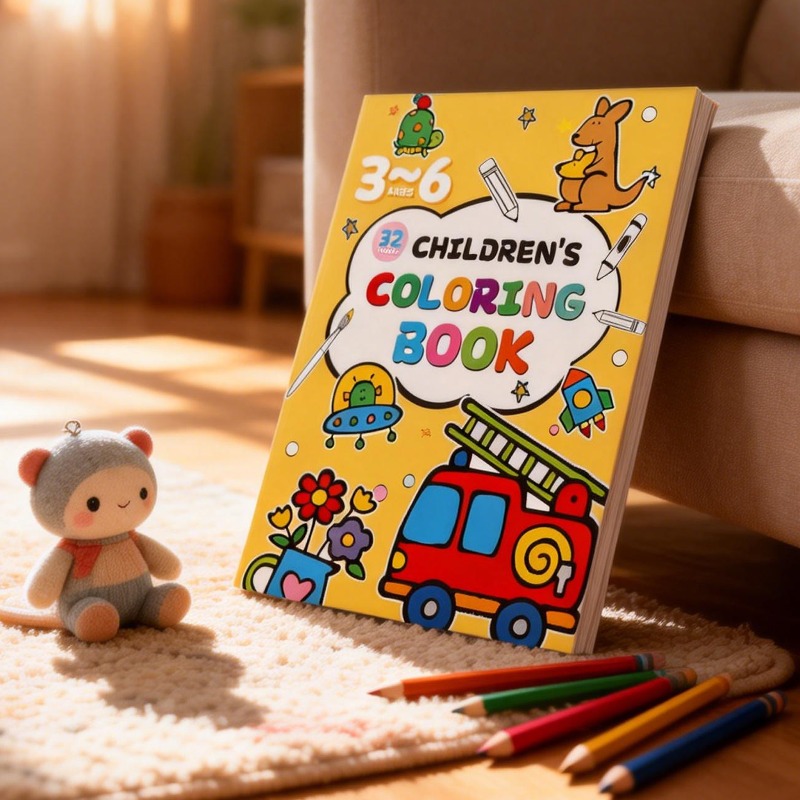 Food And Snacks Coloring Book Bold And Easy - Livro de Desenho Infantil, Contendo Capas