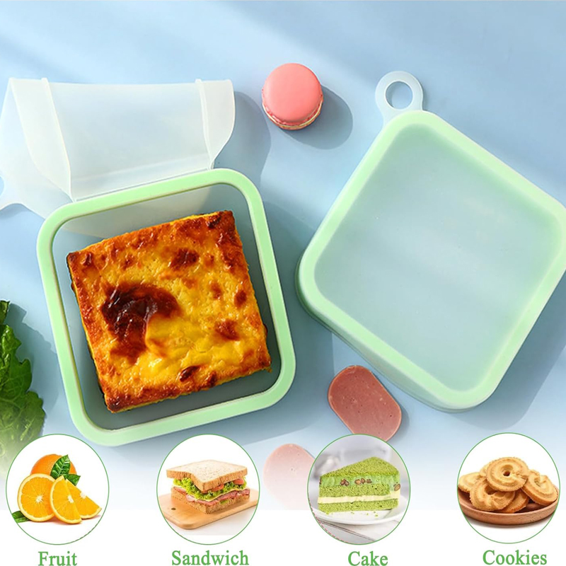 Food Or Snacks - Sanduíche de silicone torrada bento caixa