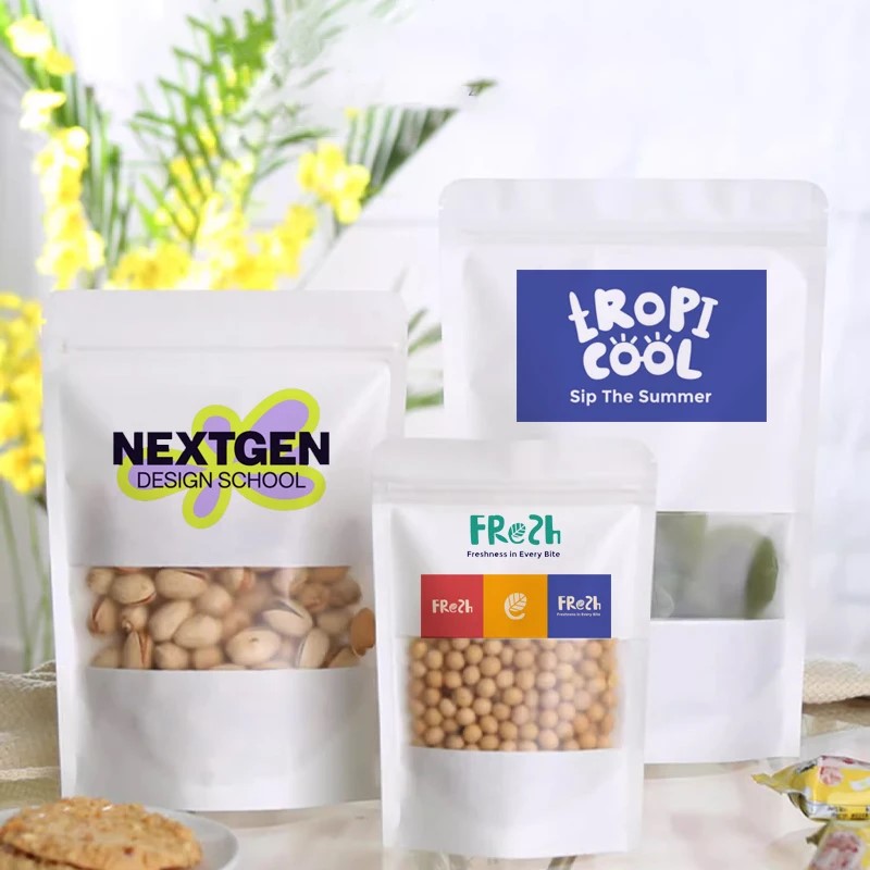 50 Sacos Ziplock Personalizado - Food Snacks For Christmas avaliação e preço