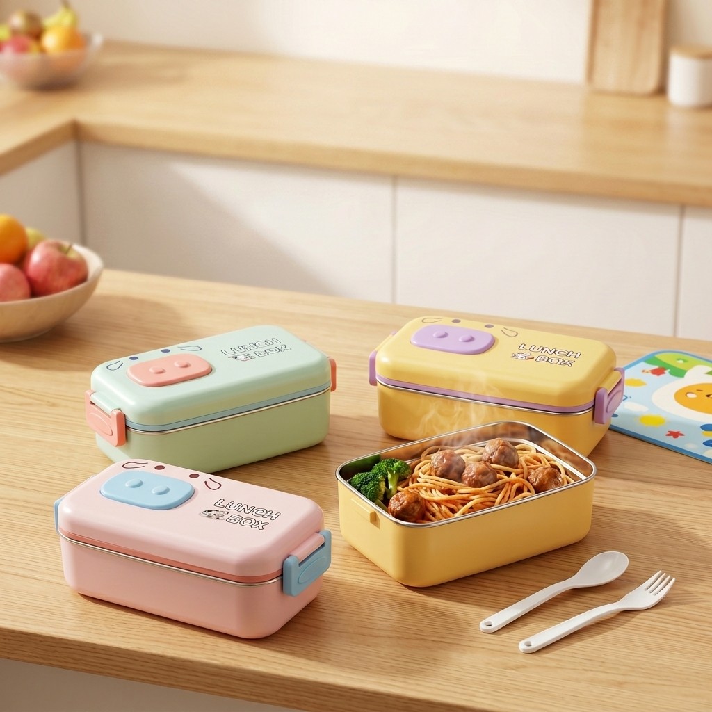 Caixa Bento de Aço Inoxidável  - Food Or Snacks avaliação e preço