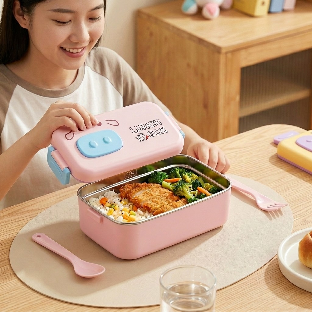 Caixa Bento de Aço Inoxidável  - Food Or Snacks avaliação e preço
