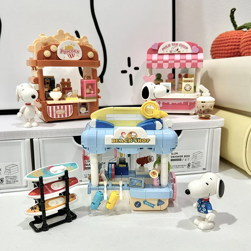 Snoopy loja blocos de construç - Spicy Food Snacks avaliação e preço