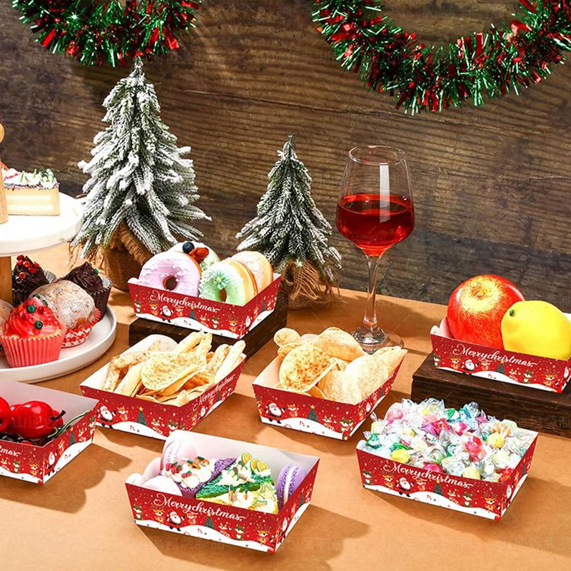 Bandeja De Comida De Papel De  - Food Snacks For Christmas avaliação e preço