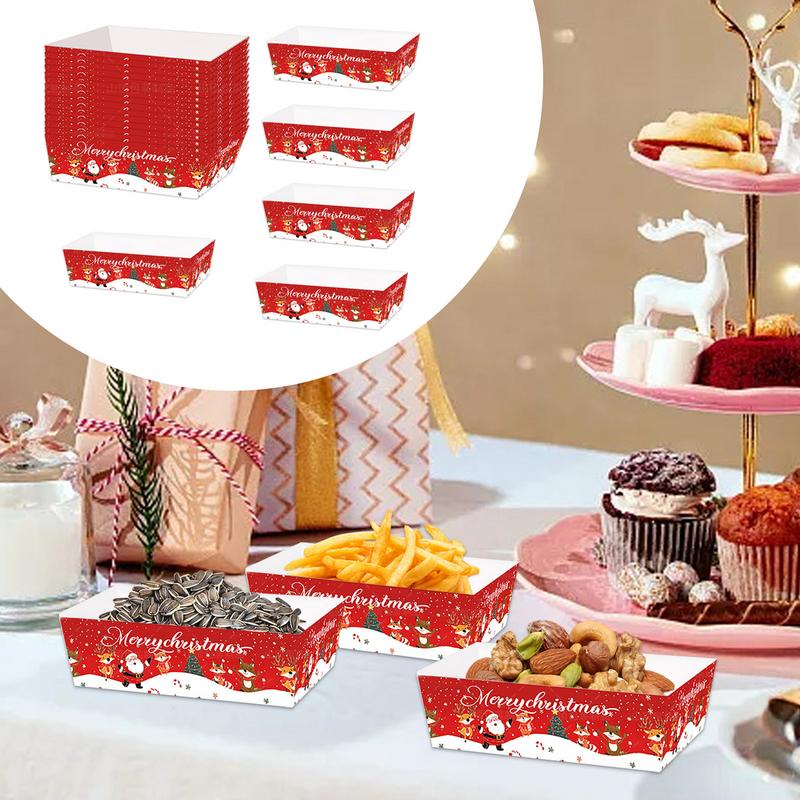 Bandeja De Comida De Papel De  - Food Snacks For Christmas avaliação e preço