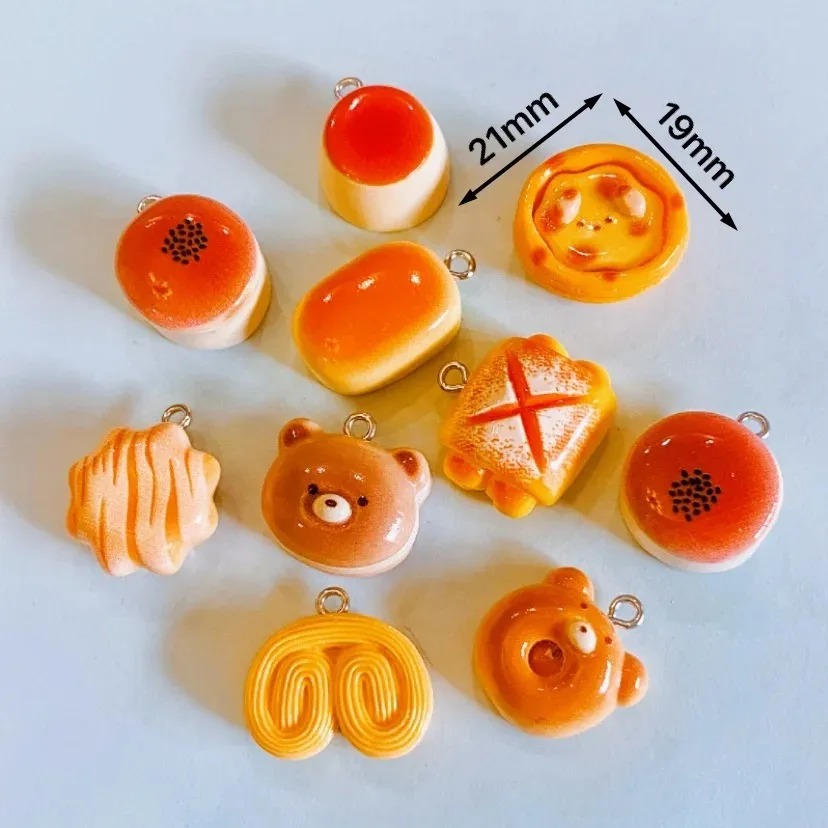 10 Peças de Pingentes de Resin - Food Snacks Party avaliação e preço