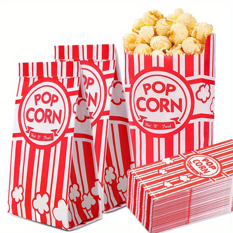 20/50 Sacos de Pipoca para Por - Food Snacks Party avaliação e preço