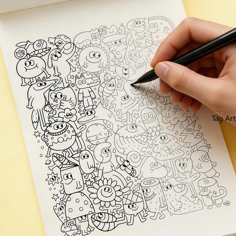 Livro de desenhos para alívio  - Food And Snacks Coloring Book Bold And Easy avaliação e preço