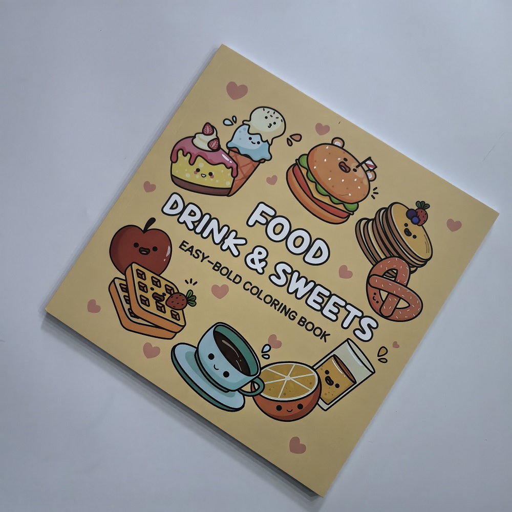 Livro para colorir fácil e ous - Food And Snacks Coloring Book Bold And Easy avaliação e preço
