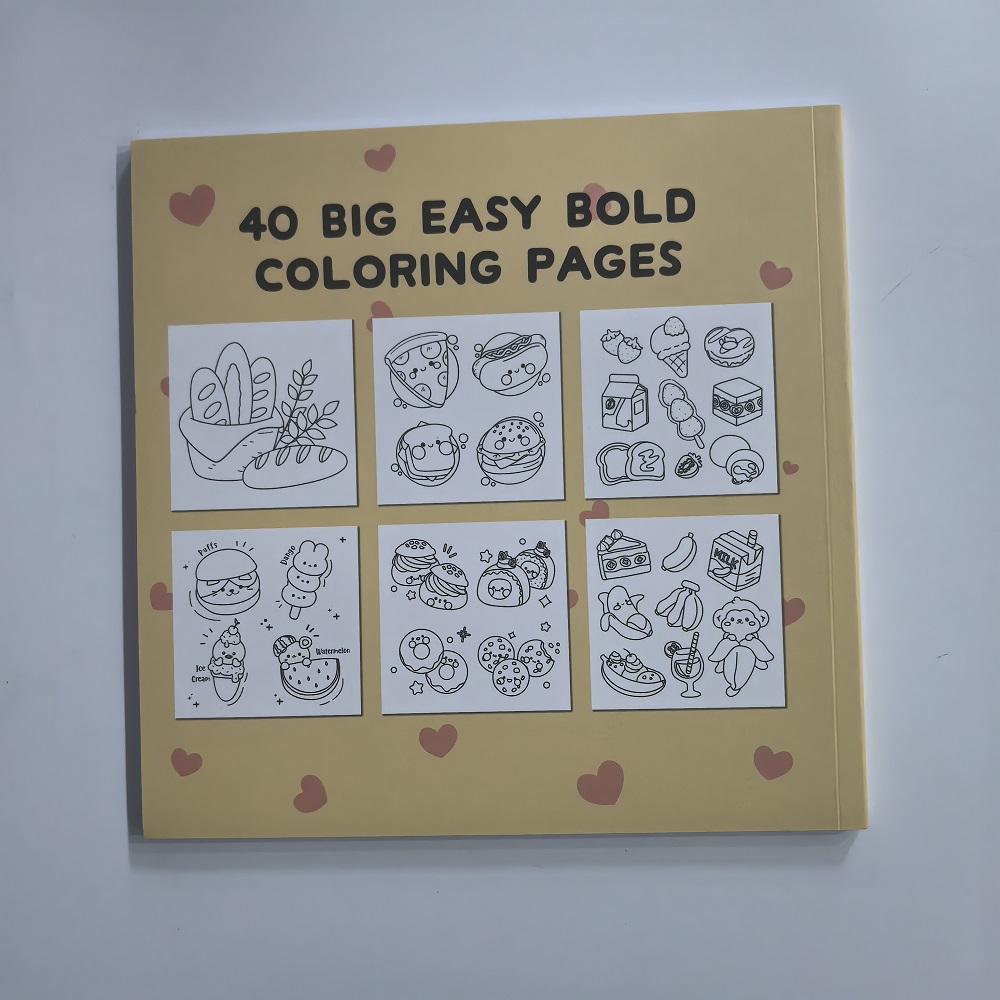 Livro para colorir fácil e ous - Food And Snacks Coloring Book Bold And Easy avaliação e preço