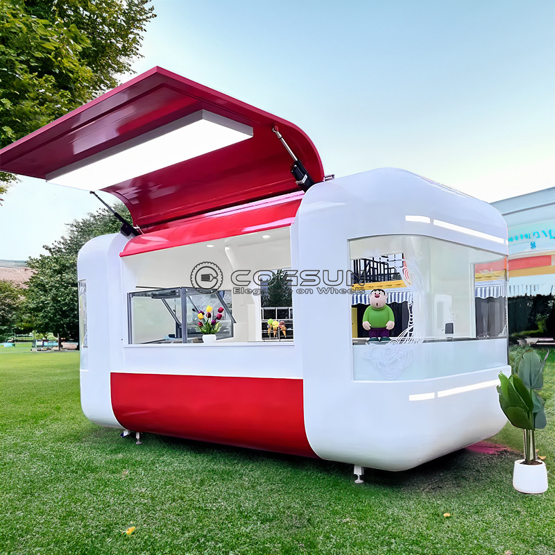 Trailer de comida móvel de rua - Street Food Snacks avaliação e preço