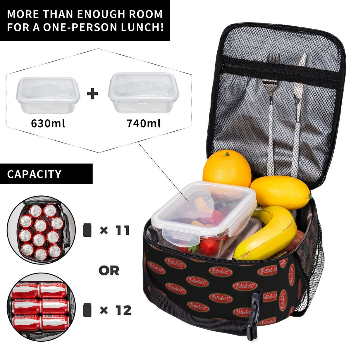 Bolsa Térmica para Almoço e La - Food Snacks Logos avaliação e preço