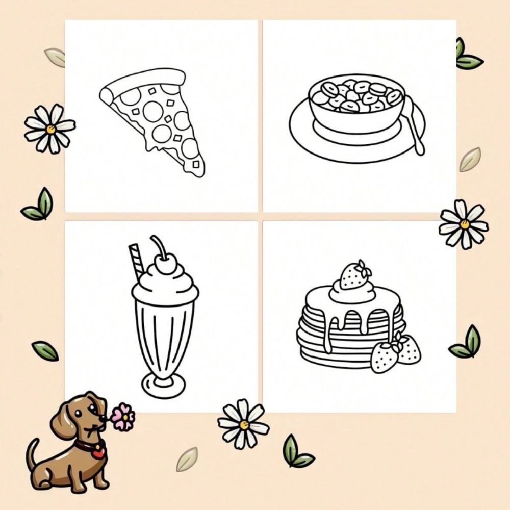 Livro de Colorir de Comida e L - Food And Snacks Coloring Book Bold And Easy avaliação e preço