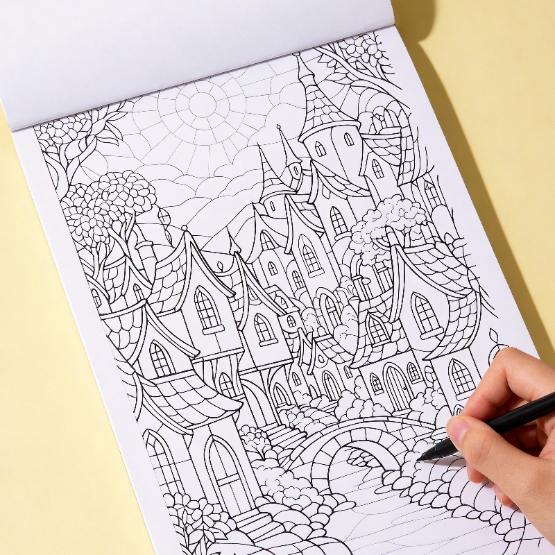 Livro de Colorir Desenhado à M - Food And Snacks Coloring Book Bold And Easy avaliação e preço