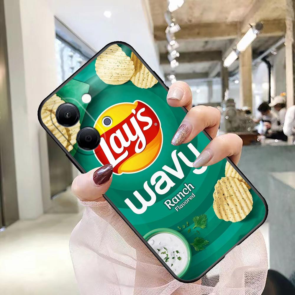 Capa de Telefone para VIVO Y40 - Food Snacks Logos avaliação e preço