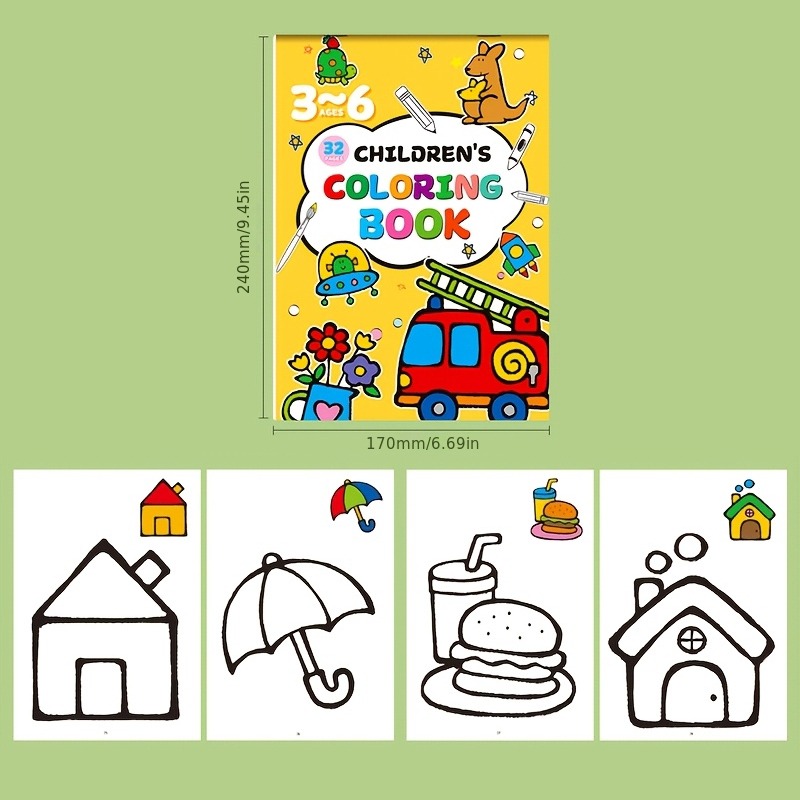 Livro de Desenho Infantil, Con - Food And Snacks Coloring Book Bold And Easy avaliação e preço