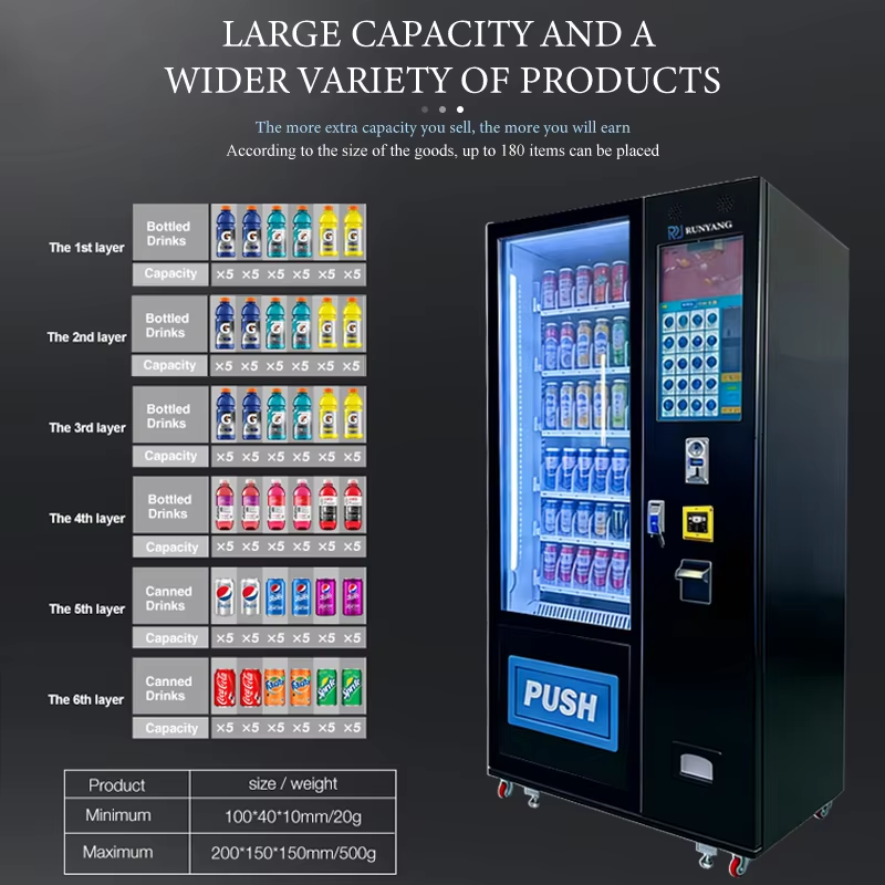 Máquina de Venda Automática RU - Food Snacks Logos avaliação e preço